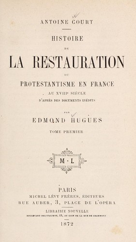 Cover for Antoine Court