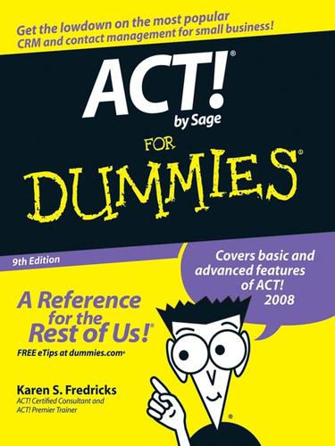 Cover for ACT! by Sage For Dummies