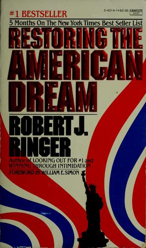 Cover for Restoring the American dream