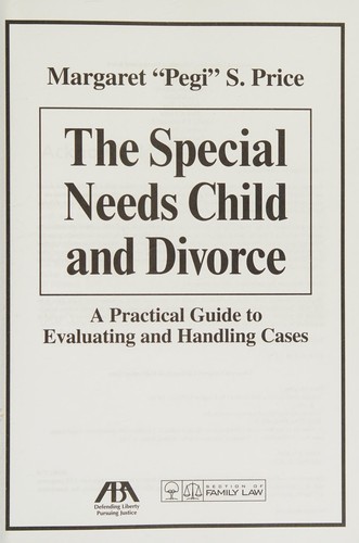 Cover for Special needs children and divorce
