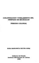 Cover for Colonización y poblamiento del Obispado de Michoacán