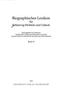 Cover for Schleswig-Holsteinisches biographisches Lexikon.