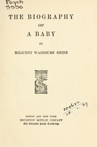 Cover for The biography of a baby.