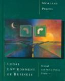 Cover for Legal environment of business