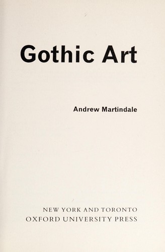 Cover for Gothic art