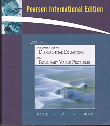 Cover for Fundamentals of Differential Equations and Boundary Value Problems Fifth Edition [Pearson International Edition]