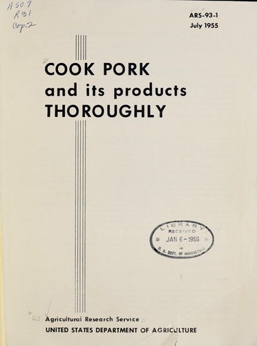 Cover for Cook pork and its products thoroughly