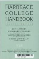 Cover for Harbrace College Handbook 12ED (Hodges' Harbrace Handbook with APA Update Card)