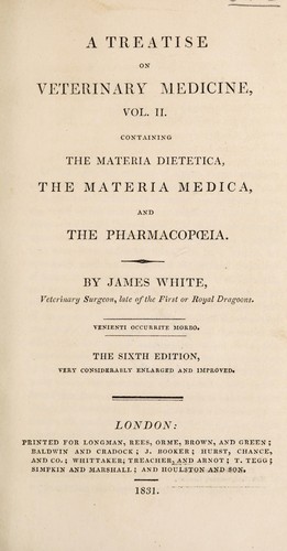 Cover for A compendium of the veterinary art. Containing plain and concise rules for the treatment of all the disorders and accidents to which the horse is liable, with observations on grooming, feeding, exercise, and the construction of stables. Also a brief description of ... the horse's foot ...