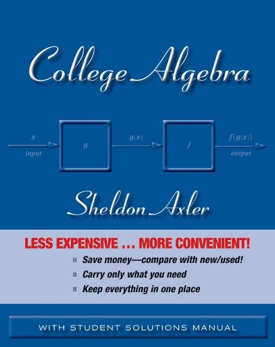 Cover for College Algebra, Binder Ready Version + WileyPLUS Registration Card