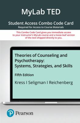 Cover for MyLab Counseling with Pearson EText -- Combo Access Card -- for Theories of Counseling and Psychotherapy