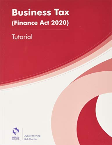 Cover for BUSINESS TAX  - TUTORIAL