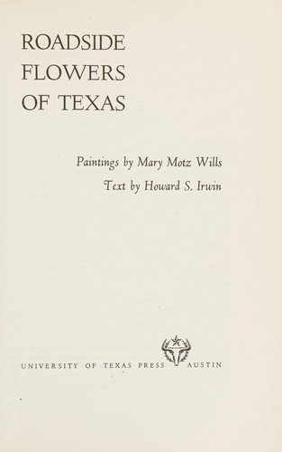 Cover for Roadside Flowers of Texas