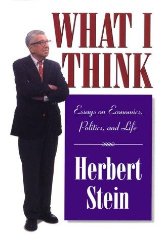 Cover for What I Think
