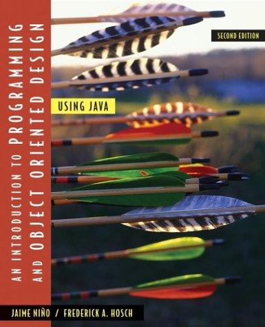 Cover for An Introduction to Programming and Object-Oriented Design Using Java small TM/small
