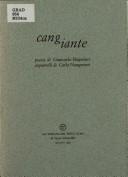 Cover for Cangiante