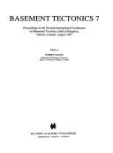Cover for International Conference on Basement Tectonics, 7th, Kingston, Ontario, Canada, August 1987