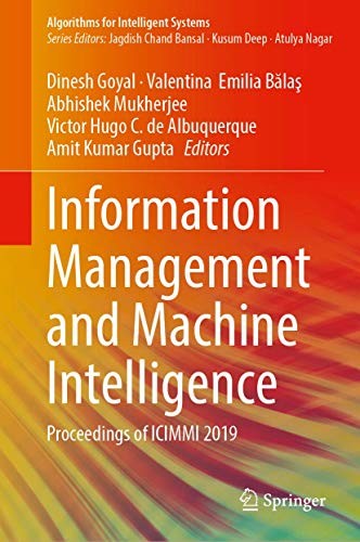 Cover for Information Management and Machine Intelligence