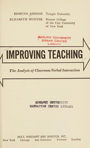Cover for Improving teaching