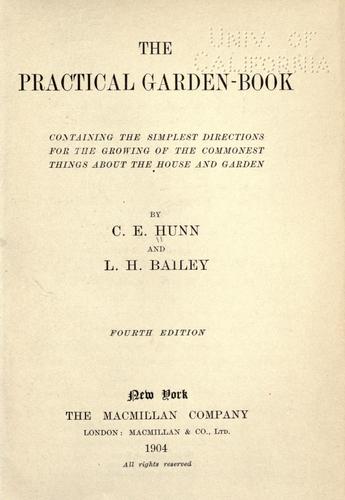Cover for The practical garden-book