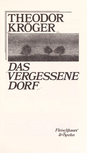 Cover for Das vergessene Dorf