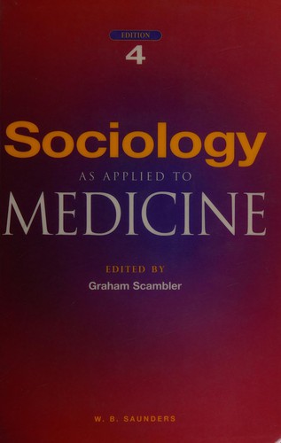 Cover for Sociology as applied to medicine