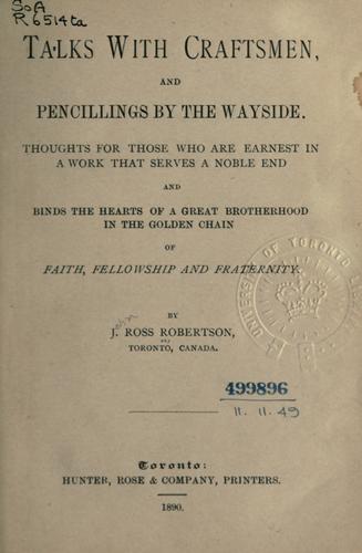 Cover for Talks with Craftsmen