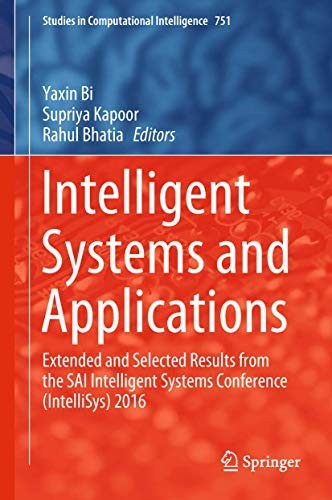 Cover for Intelligent Systems and Applications