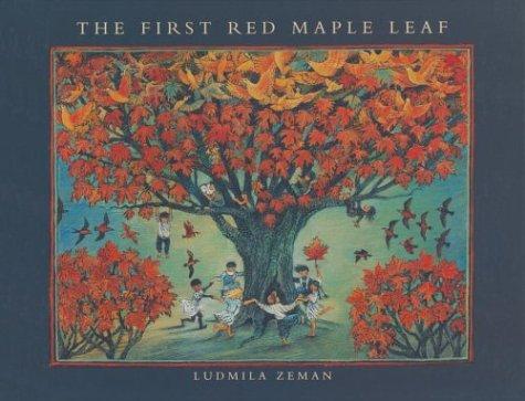 Cover for The first red maple leaf