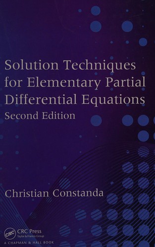 Cover for Solution techniques for elementary partial differential equations