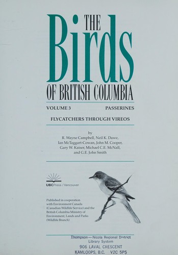 Cover for The birds of British Columbia