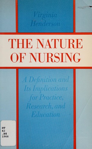 Cover for The nature of nursing