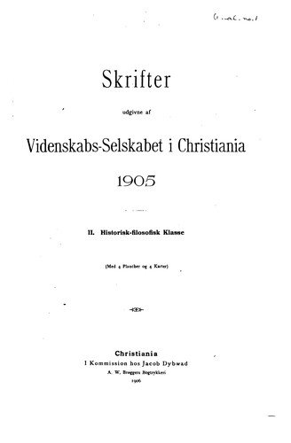 Cover for Skrifter...