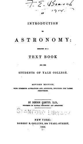 Cover for An Introduction to Astronomy