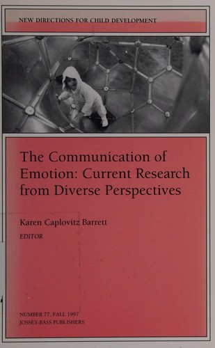 Cover for The Communication of emotion