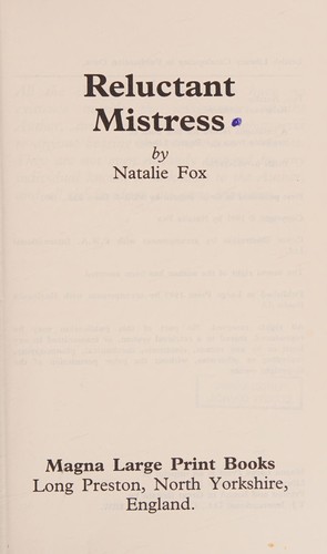 Cover for Reluctant Mistress