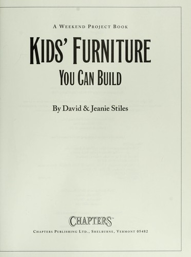 Cover for Kids' furniture you can build