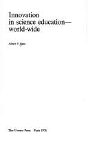 Cover for Innovation in science education, world-wide