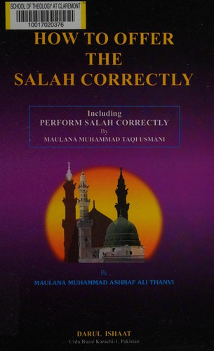 Cover for How to offer the salah correctly