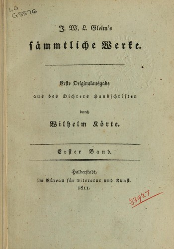Cover for Sämtliche Werke
