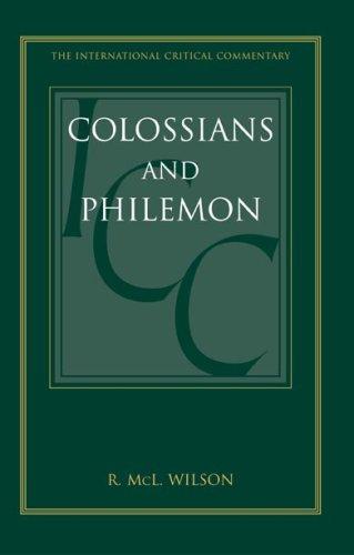 Cover for Colossians And Philemon