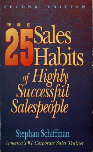 Cover for The 25 sales habits of highly successful salespeople