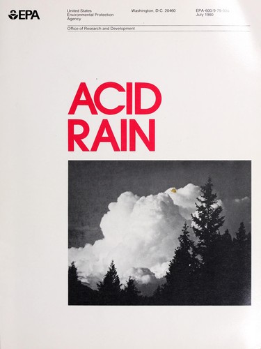 Cover for Acid rain.