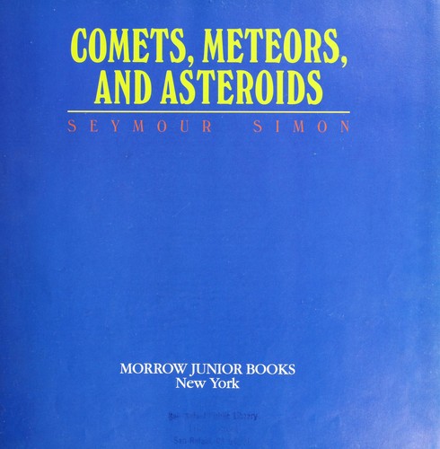 Cover for Comets, meteors, and asteroids