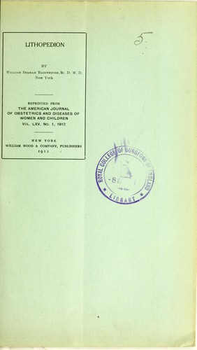 Cover for Lithopedion
