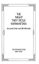 Cover for The night they stole Manhattan
