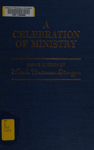 Cover for A Celebration of ministry