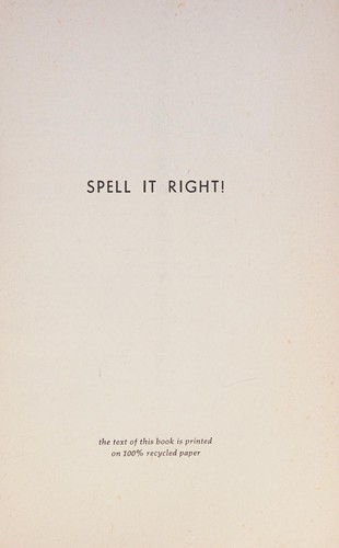 Cover for Spell in right