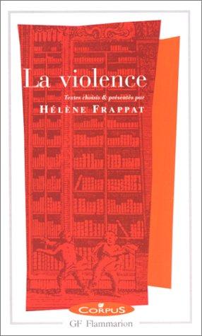 Cover for La violence