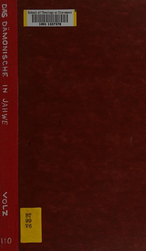 Cover for Das Dämonische in Jahwe